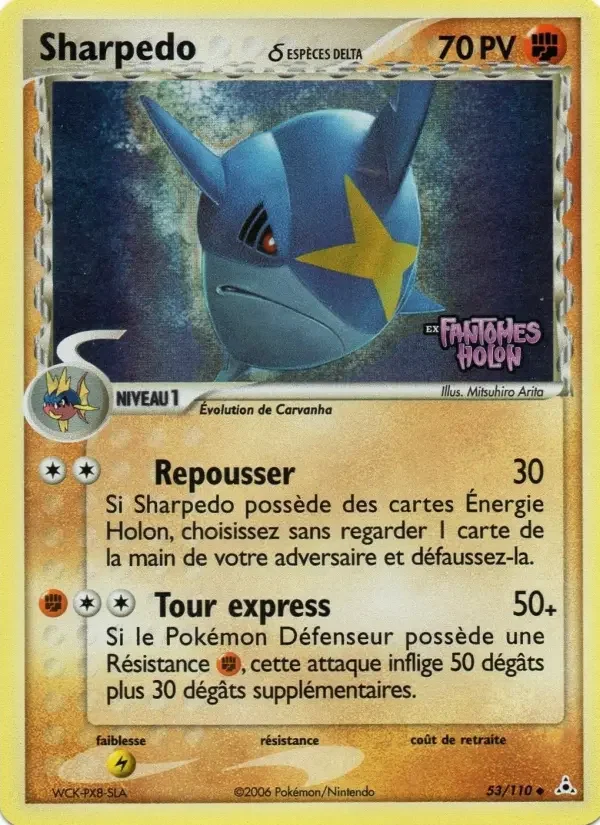 Carte Sharpedo δ