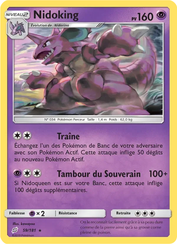 Carte Nidoking