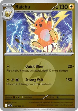 Carte Pokémon Raichu — Héros Transcendants