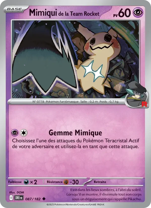 Carte Mimiqui de la Team Rocket