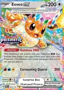Carte Pokémon Évoli-ex — Évolutions Prismatiques
