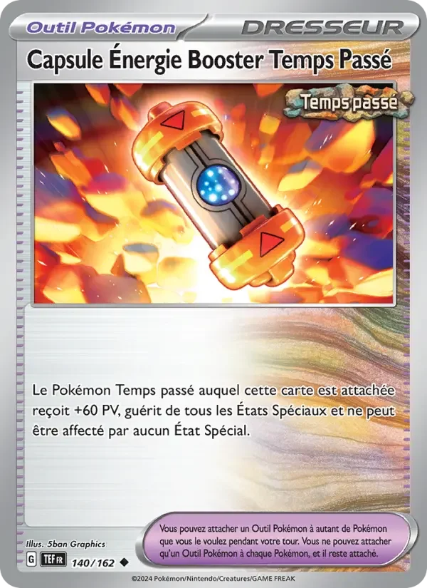 Carte Capsule Énergie Booster Temps Passé