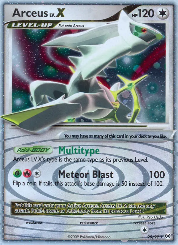Carte Arceus LV.X