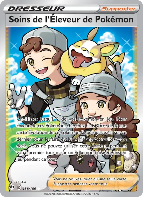 Carte Soins de l'Éleveur de Pokémon