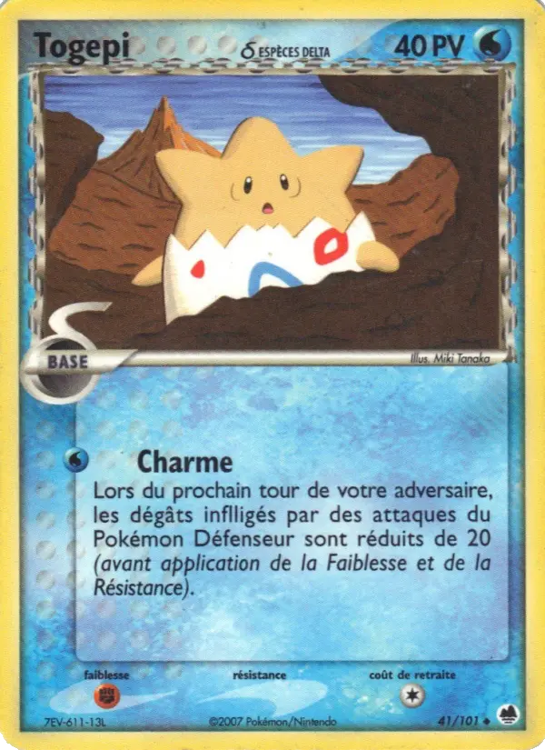 Carte Togepi δ