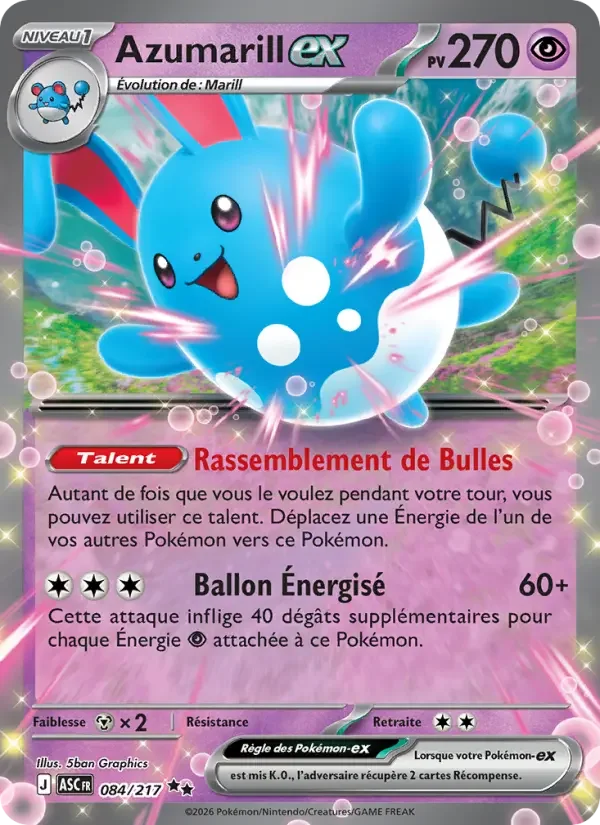 Carte Azumarill-ex