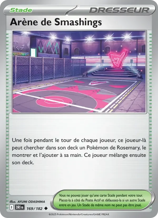 Carte Arène de Smashings
