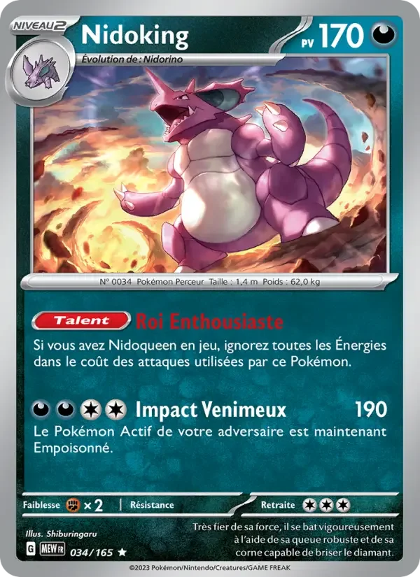 Carte Nidoking