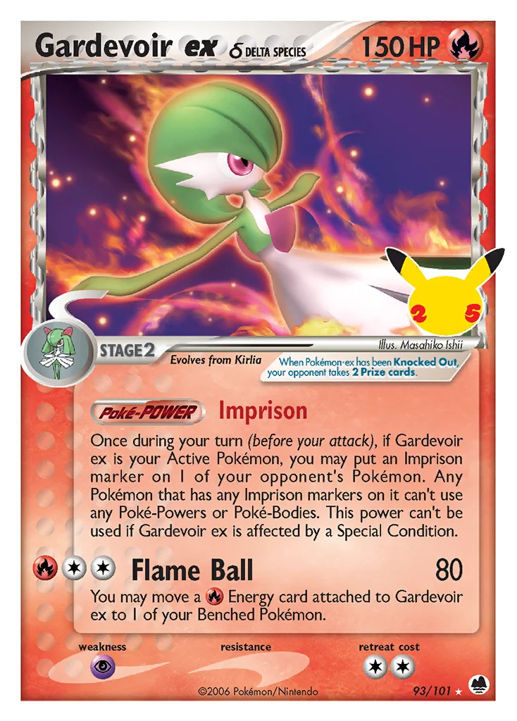 Carte Gardevoir ex δ