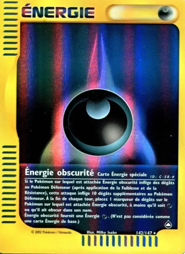 Carte Énergie obscurité