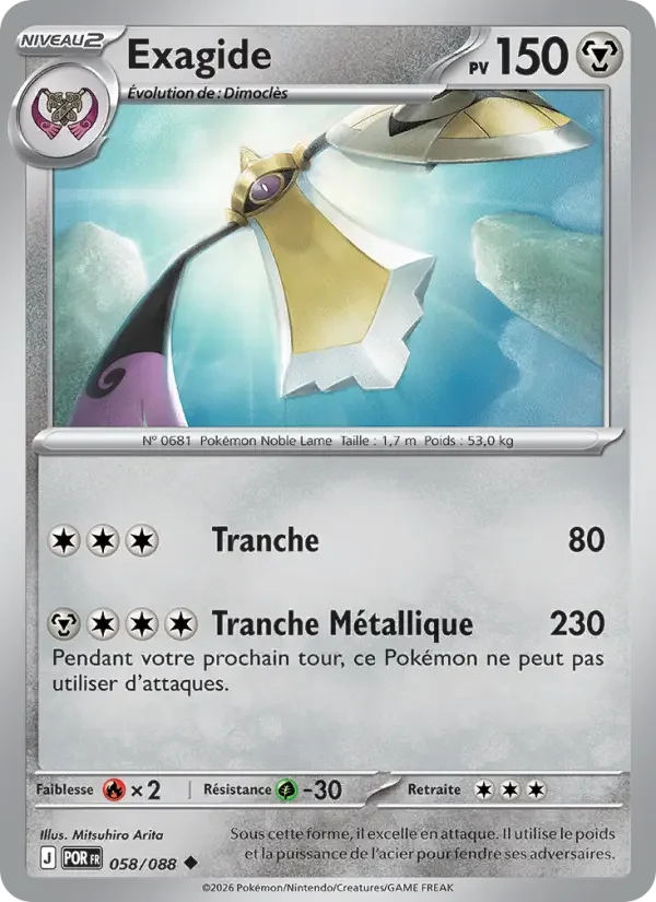 Carte Pokémon Exagide — Équilibre Parfait