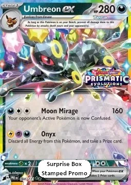 Carte Pokémon Noctali-ex — Évolutions Prismatiques