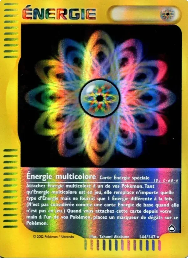 Carte Énergie multicolore