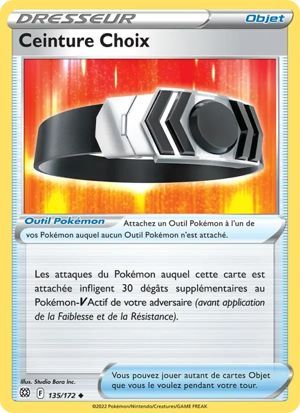 Carte Ceinture Choix