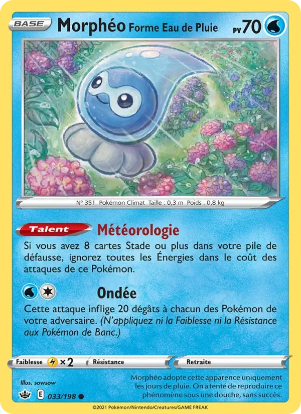 Carte Morphéo Forme Eau de Pluie