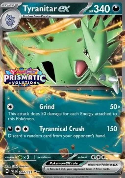 Carte Pokémon Tyranocif-ex — Évolutions Prismatiques