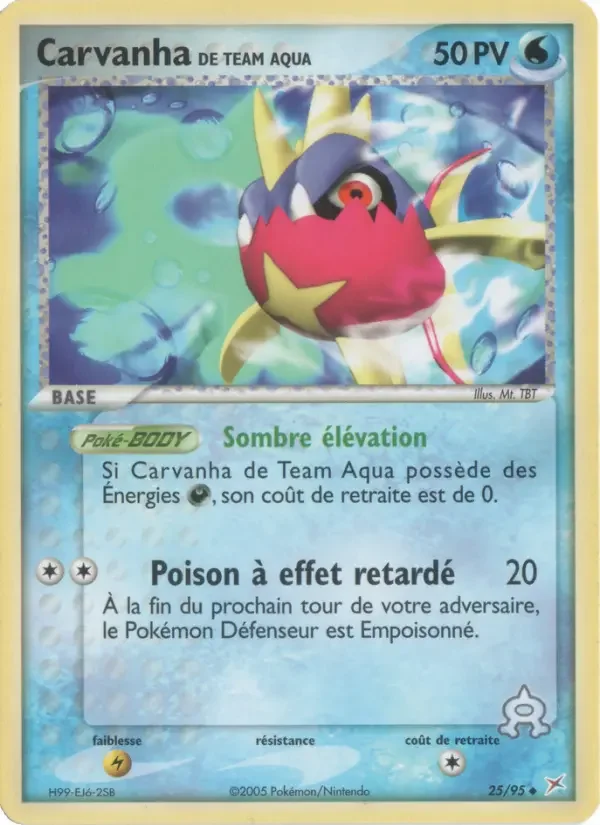 Carte Carvanha de Team Aqua