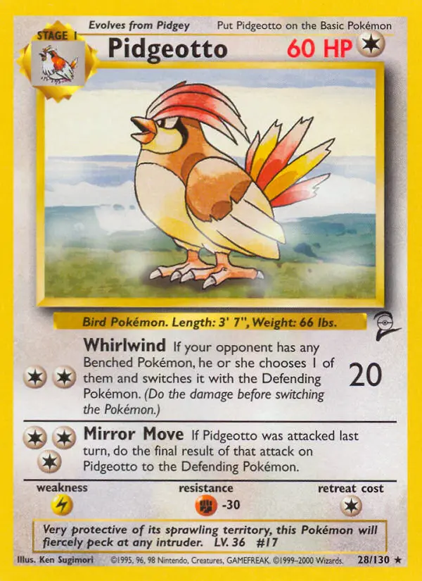 Carte Pidgeotto