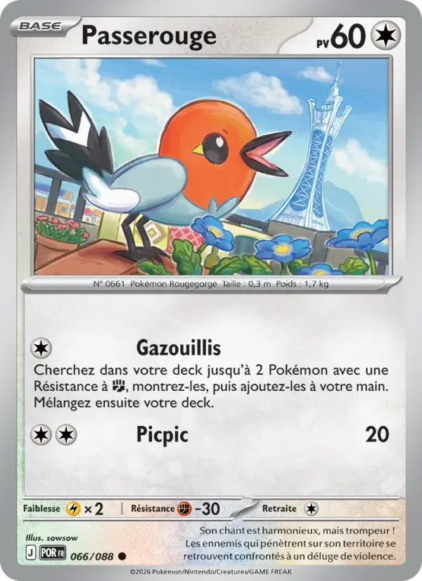 Carte Pokémon Passerouge — Équilibre Parfait