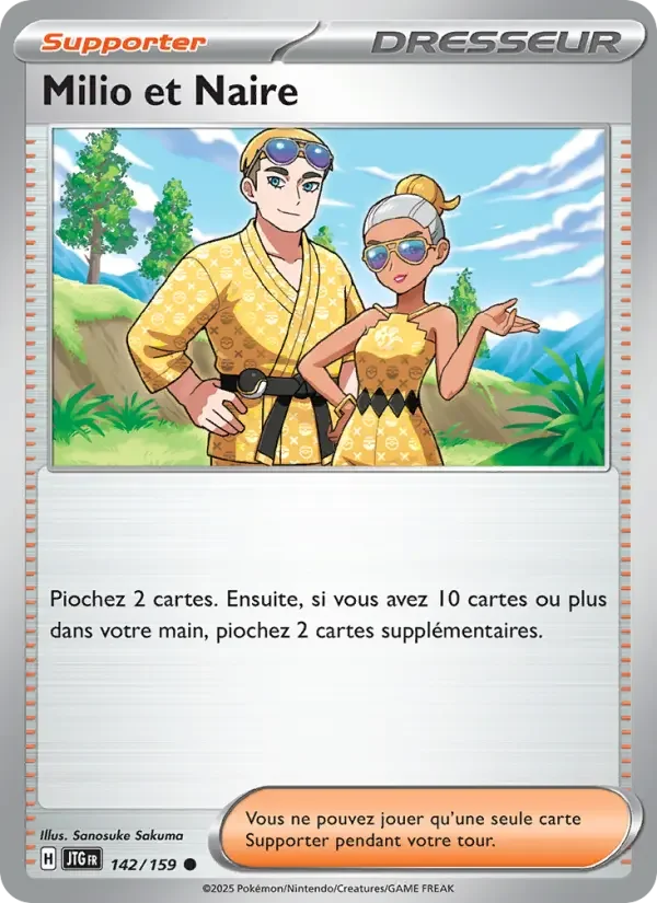 Carte Milio et Naire