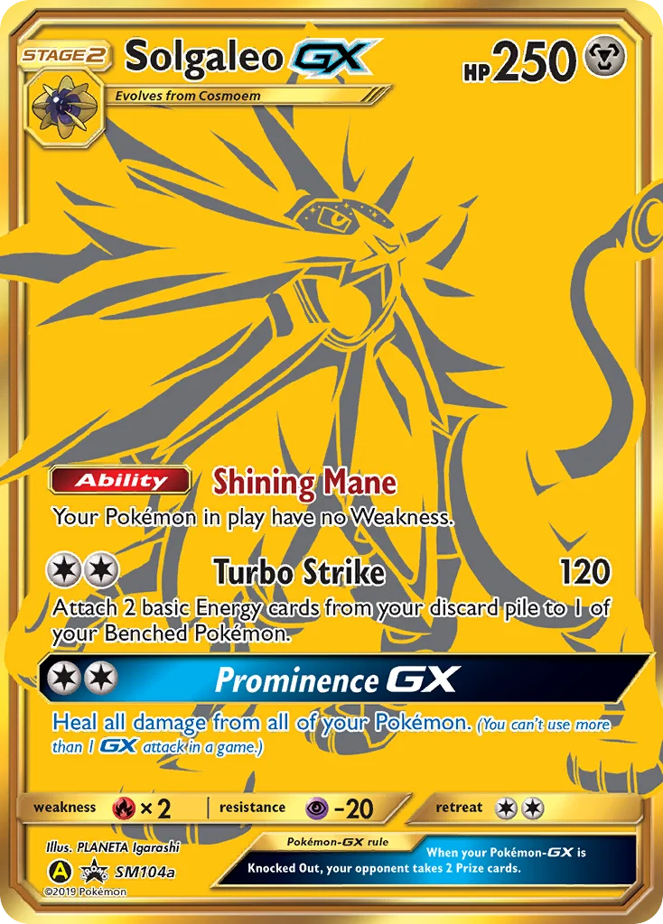 Carte Pokémon Solgaleo-GX — Promos Soleil et Lune