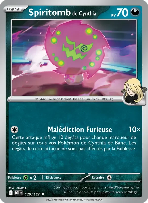 Carte Spiritomb de Cynthia