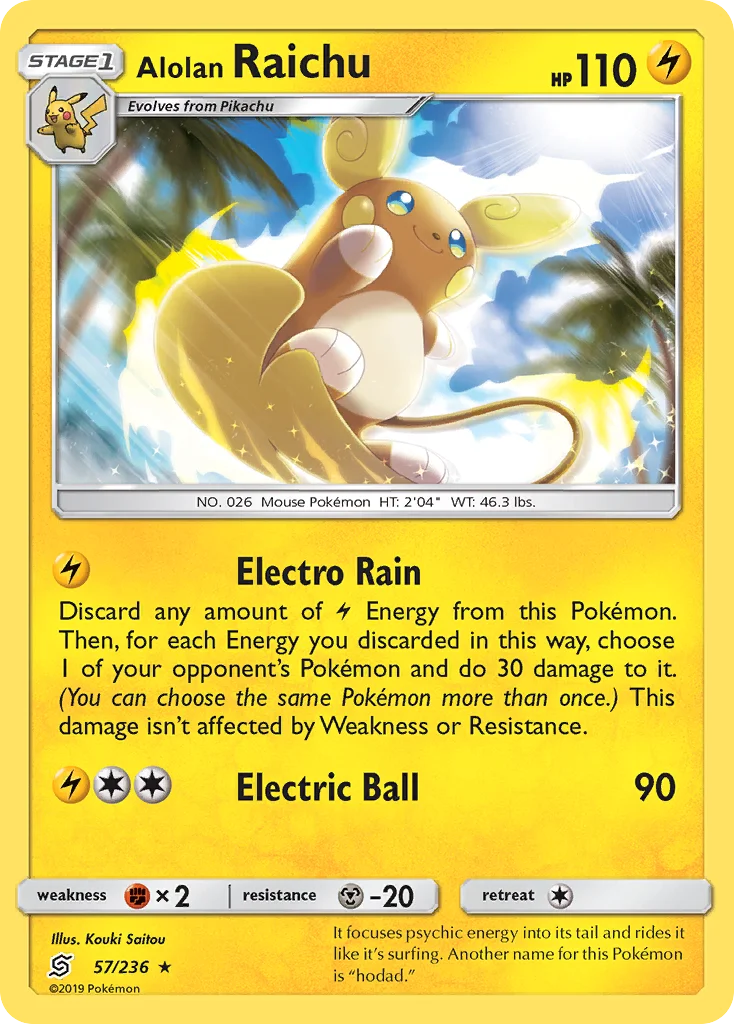 Carte Raichu d’Alola