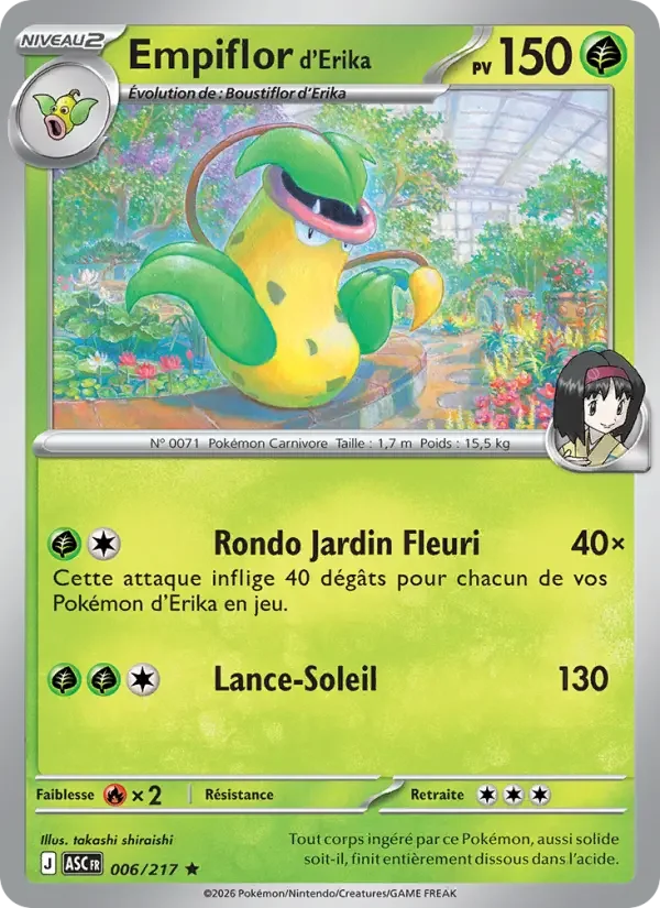 Carte Empiflor d'Erika