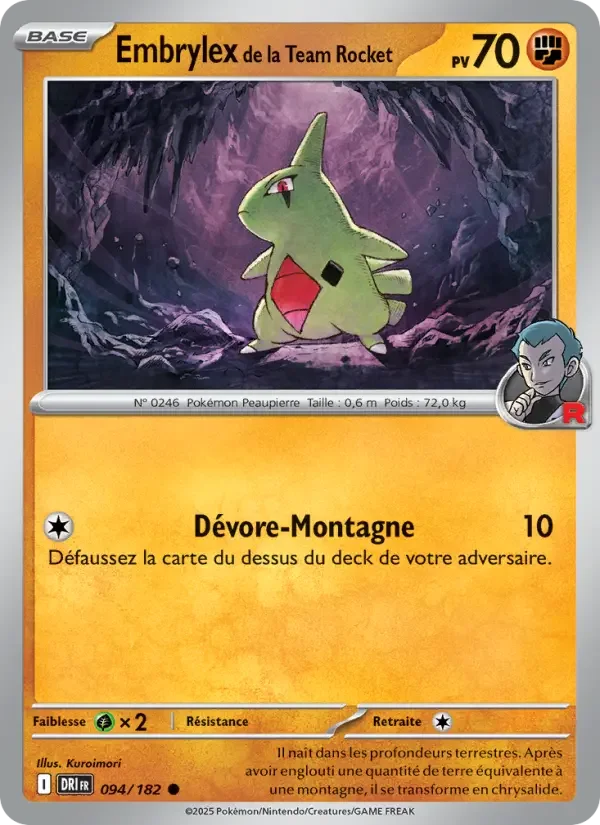 Carte Embrylex de la Team Rocket
