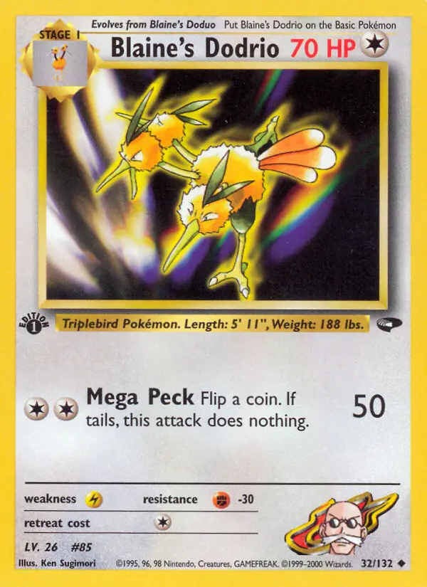 Carte Blaine's Dodrio