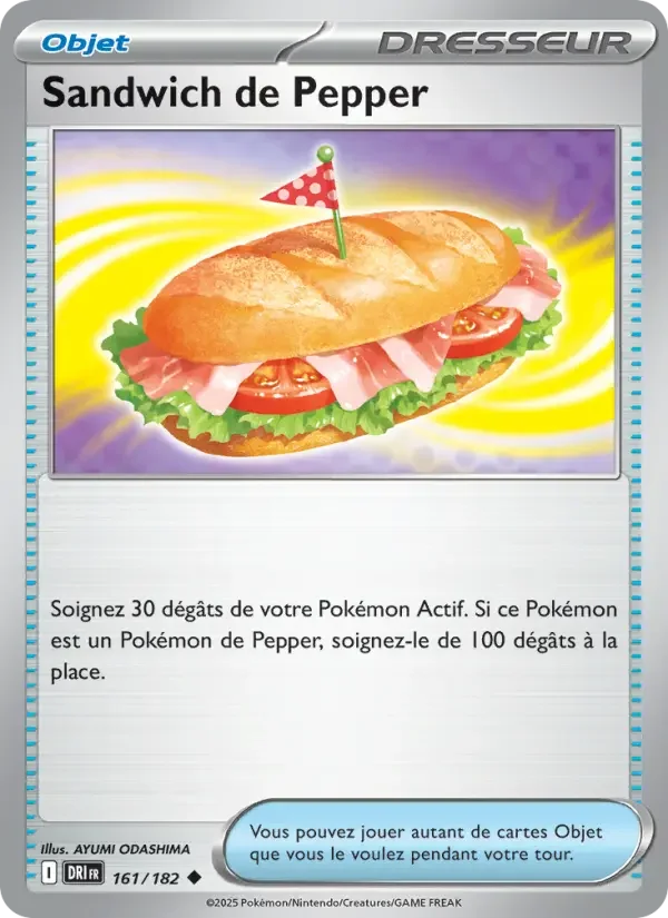 Carte Sandwich de Pepper