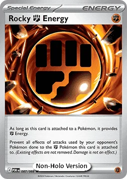 Carte Pokémon Énergie Fighting Rocheuse — Équilibre Parfait