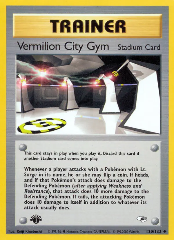 Carte Vermilion City Gym