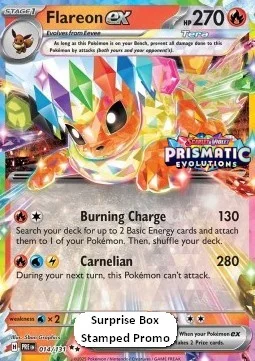 Carte Pokémon Pyroli-ex — Évolutions Prismatiques