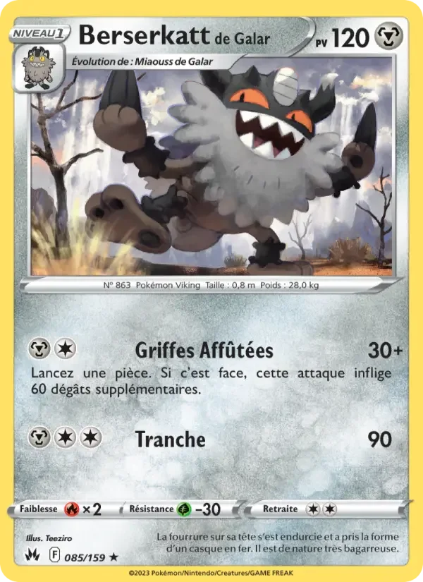 Carte Berserkatt de Galar