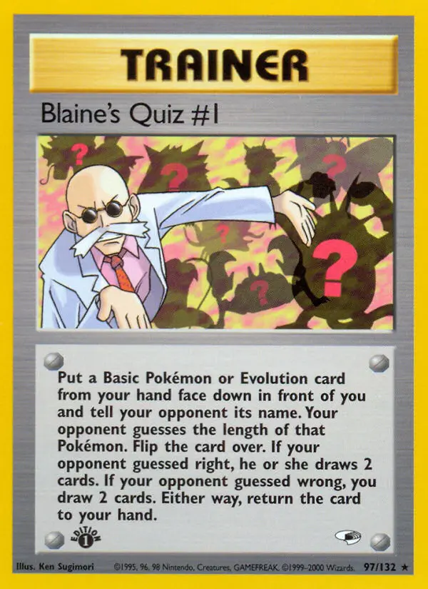 Carte Blaine's Quiz #1