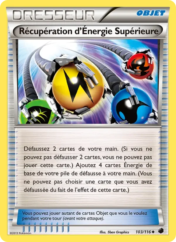 Carte Récupération d’Énergie Supérieure