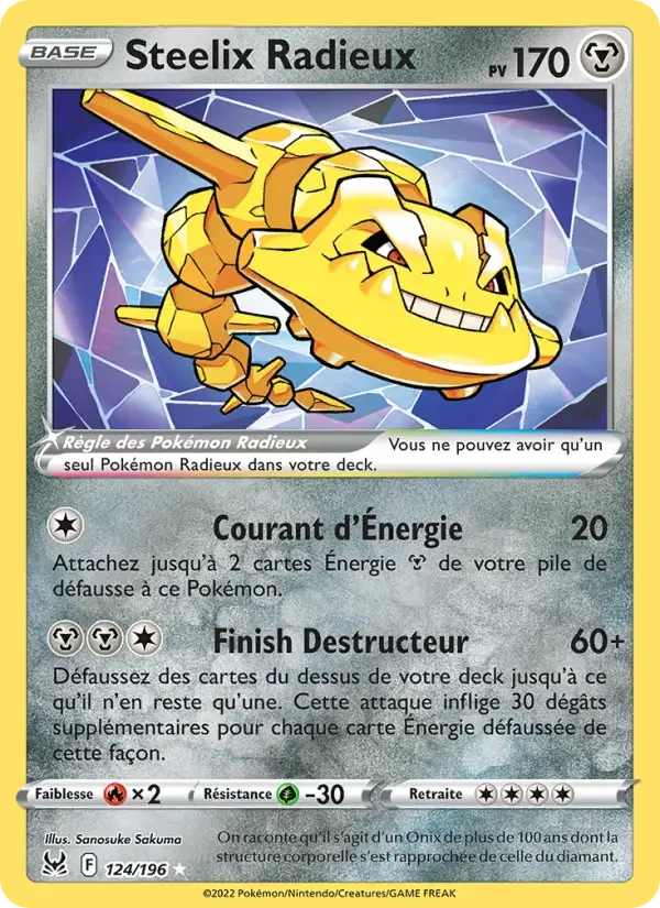 Carte Steelix Radieux
