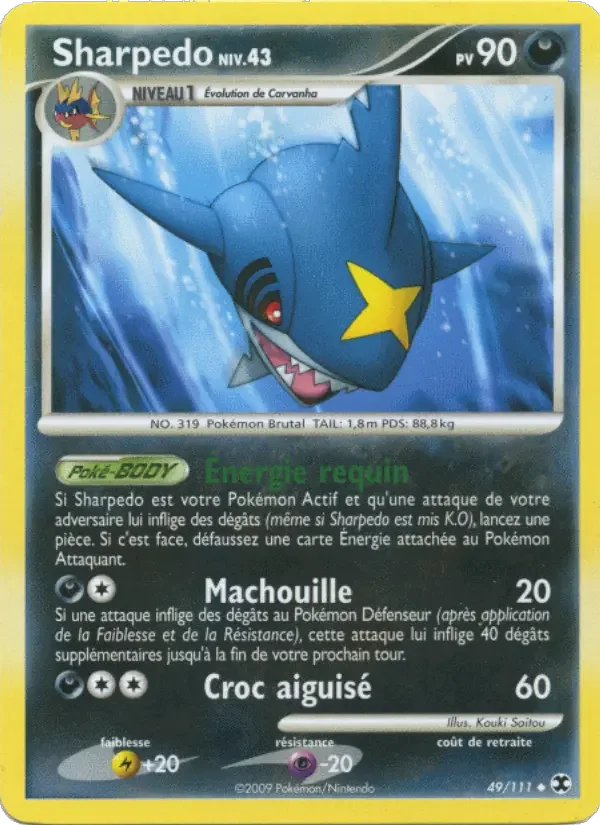 Carte Sharpedo Niv. 43