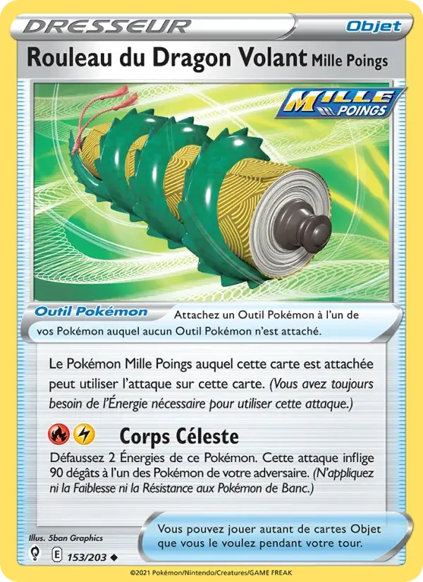Carte Rouleau du Dragon Volant Mille Poings