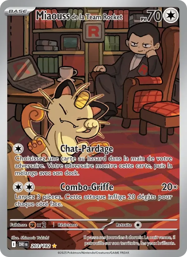 Carte Miaouss de la Team Rocket