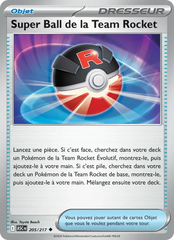 Carte Super Ball de la Team Rocket