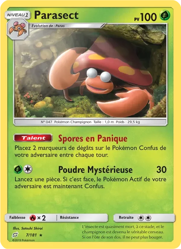 Carte Parasect