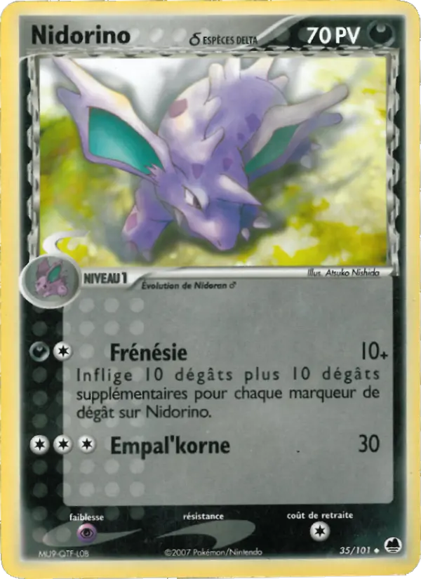 Carte Nidorino δ