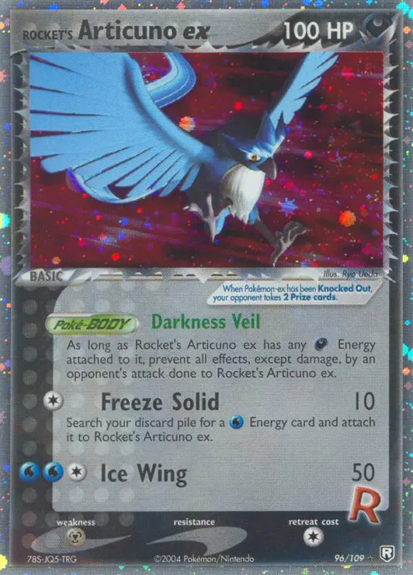 Carte Rocket's Articuno ex