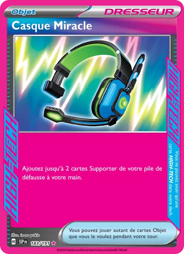 Carte Casque Miracle