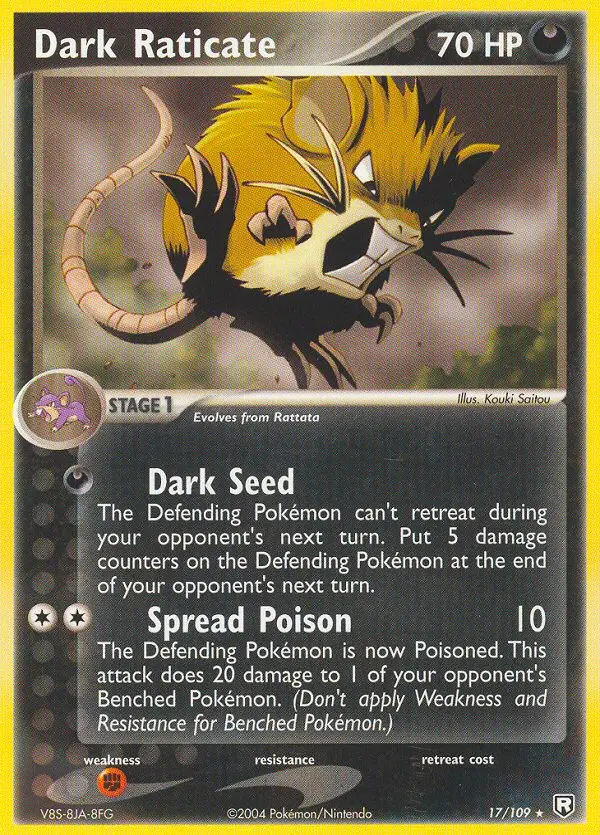 Carte Dark Raticate