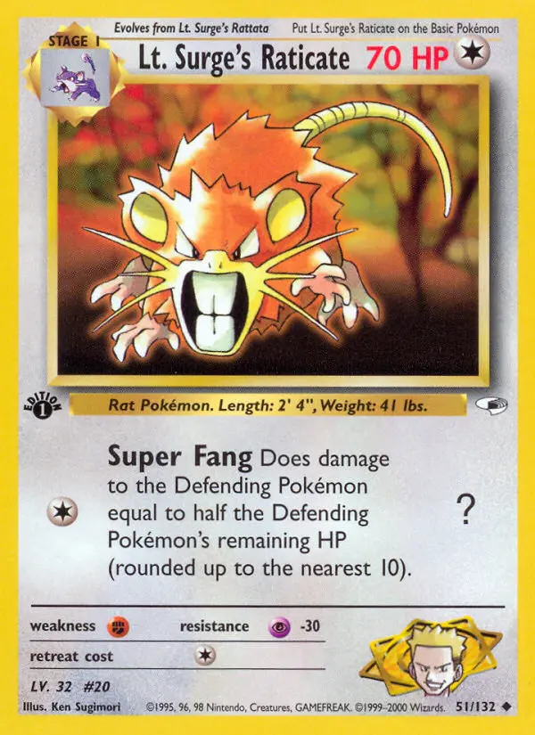 Carte Lt. Surge's Rattatac