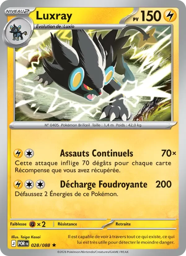 Carte Pokémon Luxray — Équilibre Parfait