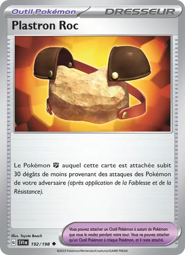 Carte Plastron Roc